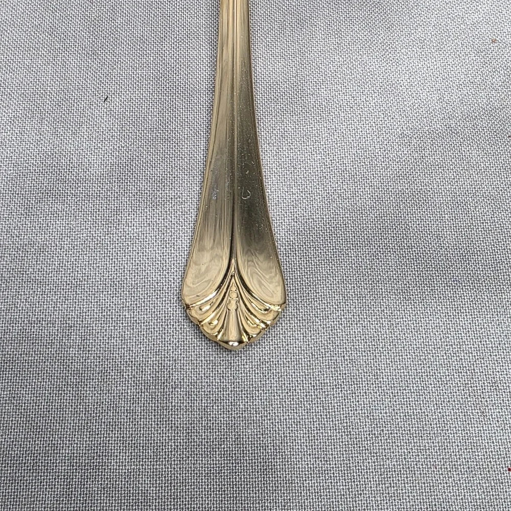 (X12) International Silver INS398 Gold Electroplate 6 5/8